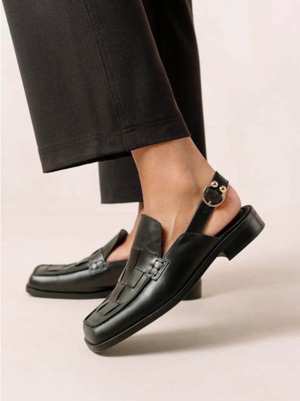 Alohas Abe Braided square toe loafer